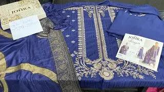JOHRA Volume-Shigar Lexury Embroiderd | Peach dhnak & Stapel jacqurd Shawl | New Volume