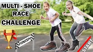 Multi Shoe Running Race Challenge! Multi Footwear Race