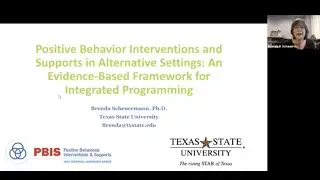 SCTG Webinar May 2021: PBIS in Alternative Settings