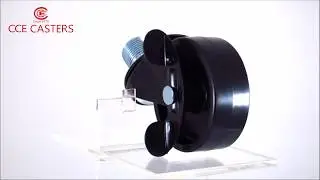 CCE CASTERS-3 Inch PP Castor PVC Pipe Roller Threaded Stem Caster Wheel