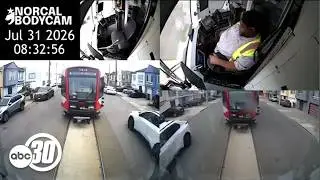 Video appears to show SF Muni driver asleep before 2 empty trains crash