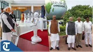 PM Modi inspects the 'Future of Robotics' in India at Science City