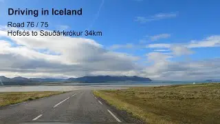 Driving in Iceland 19 - Hofs&oacute;s to Sau&eth;&aacute;rkr&oacute;kur