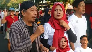 Jalan Sehat Warga Lemahdadi untuk memeriahkan HUT RI ke-80 bersama Riky Toys Show dan Abc Toys Jogja