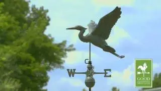 Good Directions 9606V1 Blue Heron Weathervane - Blue Verde Copper