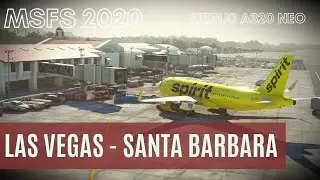 Microsoft Flight Simulator | Лас-Вегас [KLAS] - Санта-Барбара [KSBA] | A320neo Spirit | LIVE HD