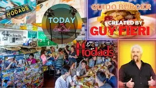 Hodad's Downtown San Diego is going on TODAY in SOCAL 🍔🍺 We're trying out #theguidoburger #GuyFieri