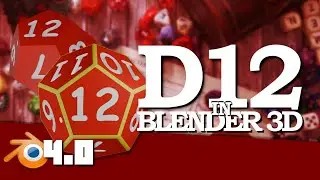 Polyhedral Dice Collection: D12 | 3D Modelling | Blender 4.0