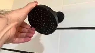 Review of the Moen Gibson Matte Black Shower Head