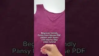Sew with me this linen blouse! #diysewing #sewingprojects #sewingtricks #sewingsecrets #sewinghacks