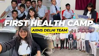 My First Health Camp, working as a Aiims Doctor , #vlog, #avocado_health