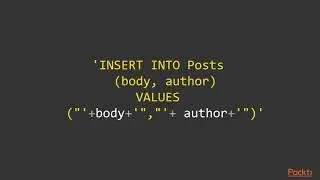 Securing Applications in Node.js: SQL Injection in Action |packtpub.com