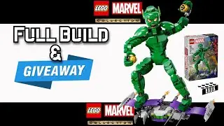 FULL build & GIVEAWAY the LEGO Green Goblin!  76284 Marvel