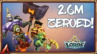 2.6M Troops Soloed! Goblin Familiar in Action! Lords Mobile