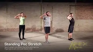 APEX END STRETCH   STANDING PEC STRETCH
