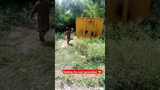 Children Cleaning Environment with Elder&rsquo;s Help | Cleanliness is Half Faith