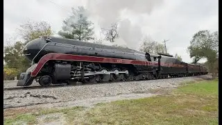 N&W 611 leading the Shenandoah Valley Limited through Goshen, VA - 10/10/2025