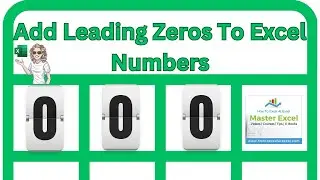 Adding Leading Zeros To Excel Is Easy! | Excel Tip.