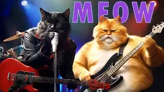 AI. Cats at a rock concert. Chaos in the mosh pit!