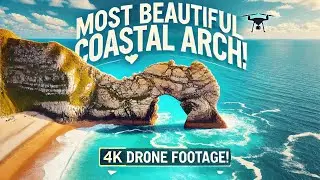 Durdle Door Beach 4K Drone Video &ndash; The Most Beautiful Coastal Arch
