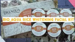 Instant whitening rice facial kit by bio. aqua! amazing product! @Arham&Anabiya2