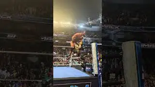 LA Knight beats Shinsuke Nakamura for the United States Championship live front row view