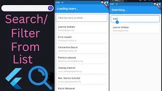 Search/Filter a list in flutter | Flutter