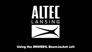 Using the IMW581L BoomJacket Jolt Bluetooth Speaker - Bluetooth and House Party