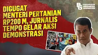 Digugat Menteri Pertanian Rp200 M, Jurnalis Tempo Gelar Aksi Demonstrasi
