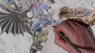 Batman vs Villains - Speed Drawing (Re-Up)
