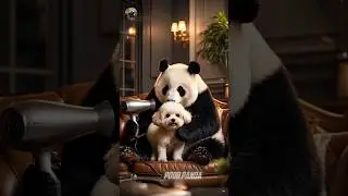 poor panda saved dog life #animals #panda #animalrescue #thailand #ai