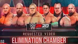 WWE 2K20 Elimination Chamber Match feat. ELIMINATION CHAMBER POD SPEAR & More | WWE 2K20