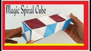 How To Make a Paper MAGIC CUBES SPIRAL - Pako Pako by Tomoko Fuse - AMAZING Transforming Origami!