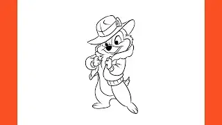 How To Draw Chip (Chip 'n Dale: Rescue Rangers)