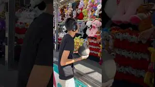 Thomas shooting hoops at the fair #shorts #autism