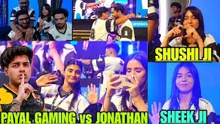 Payal Gaming vs Jonathan 🔥 Sheek, S8ULSakshi Funny With Lolzzz🥵 Mortal Chicken Dinner in WCG ✅SouLOp