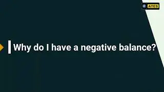 Why do I have a negative balance? Amazon Seller Account