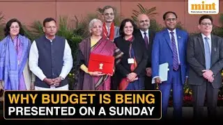 Is this the first budget presented on a Sunday? The other FM who presented the budget on a Sunday