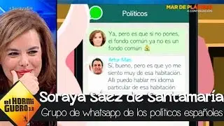 El grupo de Whatsapp de los políticos españoles - El Hormiguero 3.0