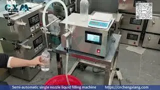 Semi automatic single nozzle liquid filling machine