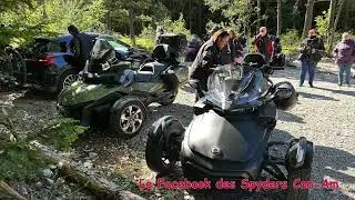 Can-Am Spyder RT jour 1 de notre super week-end ou 6 Spyders roulent sur nos belles routes