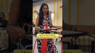 How to eat food at AC Restaurant in ₹40 😱🤣 #shorts #foodchallenge #viral l