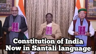 The Constitution of india is now in Santali language
