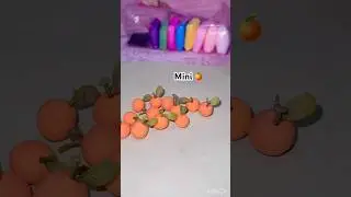 Mini Clay Orange 🍊✨ | DIY Short&rdquo;#ClayArt#MiniatureArt#TinyThings#SatisfyingVideo#Creativehunza