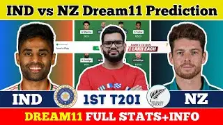 IND vs NZ Dream11 PredictionI India vs NewZealand 1st T20I PredictionI IND vs NZ Dream11 Team|