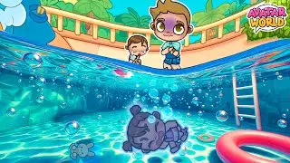 МОЯ ДОЧЬ ТОНЕТ В БАССЕЙНЕ 💦😱 ОЧЕНЬ ОПАСНО в мире Аватаров | Juanvi Gameplays