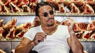 Salt Bae Meat Cutting Skills!