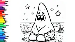 How To Draw Cute  Patrick Star | Easy Cartoon Art for Kids & Beginners