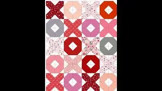 Easy Beginner quilt of Hugs and Kisses