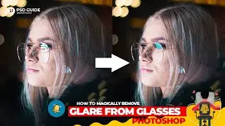 How to Remove Glare from Glasses in Photoshop | Tamil | PSDGuide